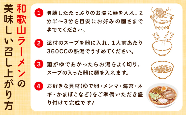 和歌山ラーメン40人前（化粧箱入り）醤油とんこつ味有限会社麺彩工房ふる里《90日以内に出荷予定(土日祝除く)》---wsk_hhs7_90d_25_60000_10p---