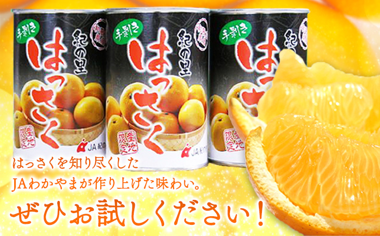 手剥き八朔缶詰(ミックス)450g×8本入JAわかやま 紀の里地域本部《90日以内に出荷予定(土日祝除く)》---wsk_jak3_30d_24_14000_8h---