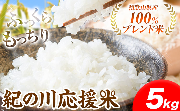 令和6年産 米 5kg お米 白米 5キロ 紀の川応援米[30日以内に出荷予定(土日祝除く)]和歌山県 紀の川市 送料無料 国産 こめ 米 白米 精米---wfn_wlocal31_30d_24_11000_5kg---