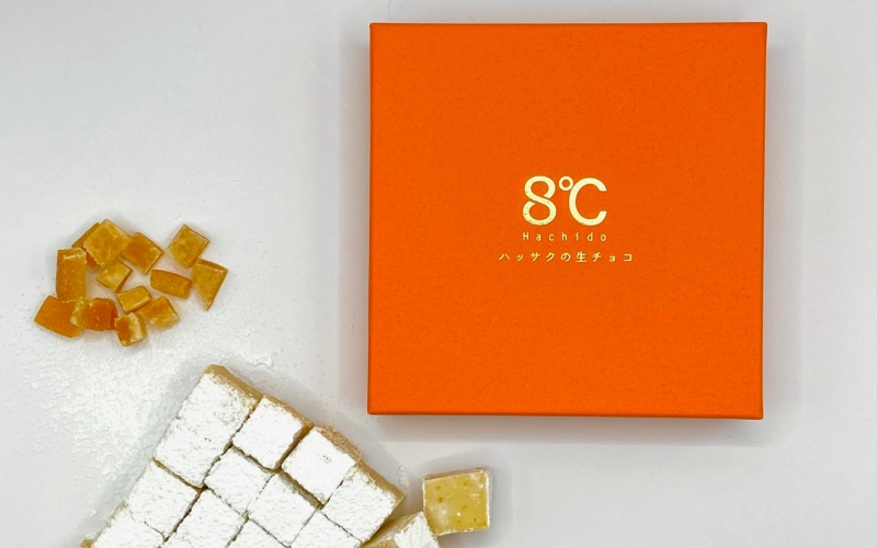 ハッサクの生チョコ 25個×2箱セット/生チョコ デザート 八朔  手作り 柑橘 果汁 【kmf007】
