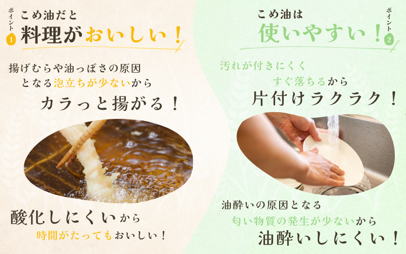 【大人気】【国産】こめ油　500g×6本入り / 米油 コメ油 こめあぶら 食用油 植物油 オイル 保存 和歌山県 人気 料理 揚げ物【ard038A】