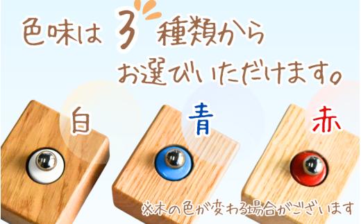 ＼手作り／ ポストカード・名刺たて (青色)　１個    /木製 名刺 ポストカード 手作り 木工 木工品 ウッド ひのき マツ【twn023-blue】