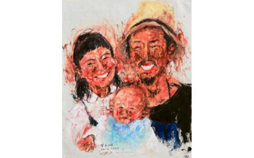 似顔絵 2名様  Mサイズ(380×455mm) 【stt005】