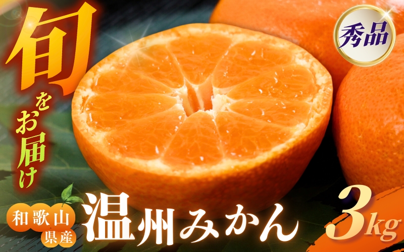 【先行予約】秀品 季節のみかん(極早生・早生・中生・晩稲) 3kg 【S~2Lサイズおまかせ】【2025年10月中旬～2026年2月下旬までに順次発送】＜味好農園＞/みかん 蜜柑 柑橘 フルーツ 果物 極早生 早生 中生 晩稲 【agy014A】