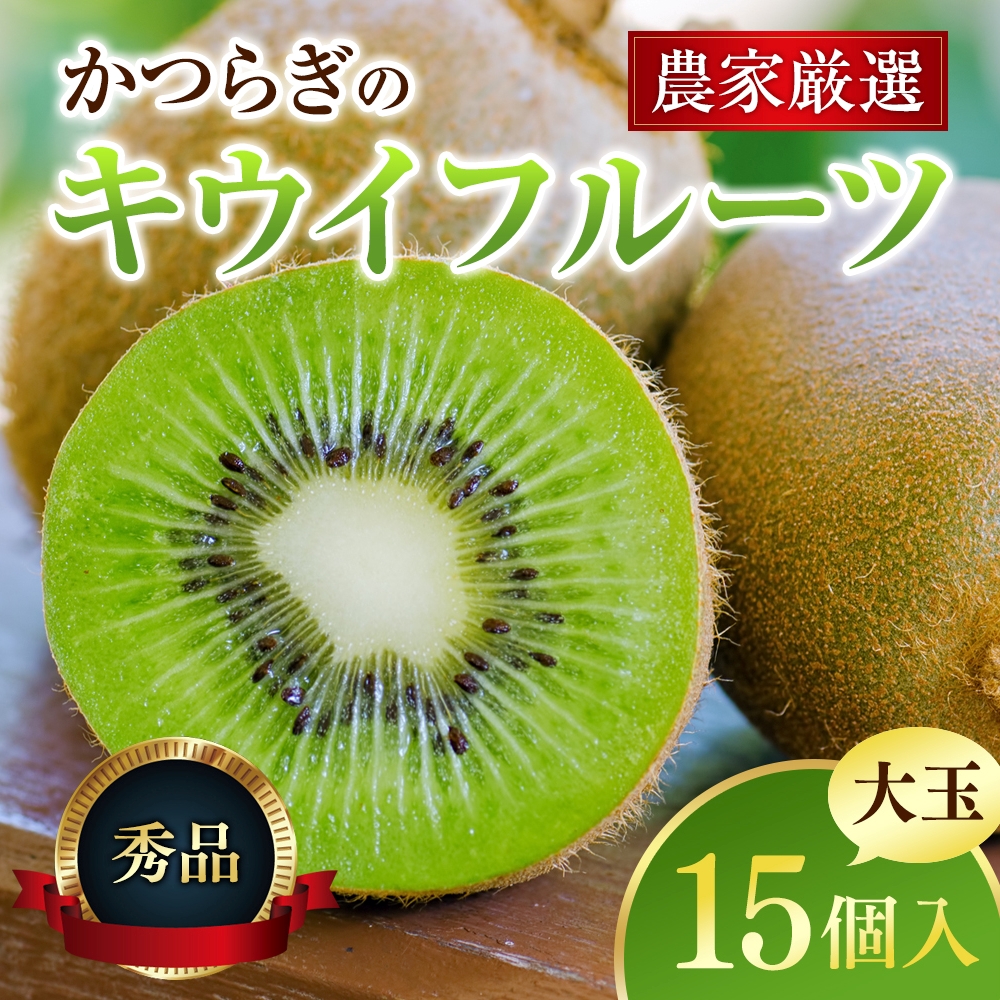 【先行予約】 先行予約！和歌山県産 秀品 キウイフルーツ 大玉15個入 こだわり農家厳選  【2026年12月中旬～2027年1月中旬頃に順次発送予定】/ キウイ キウイフルーツ 果物 フルーツ おやつ【kgr021】