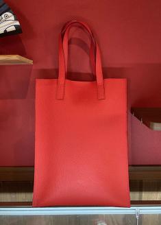 本革六文銭バッグ／縦型【真田赤備】