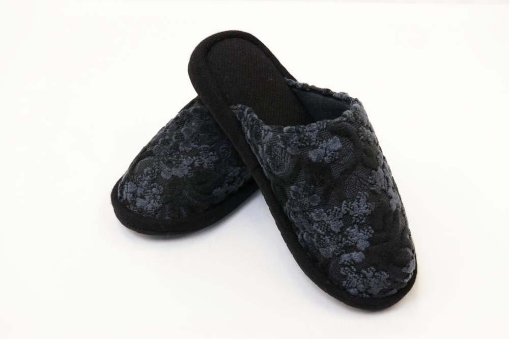 金華山織 うだつ型 スリッパ ネイビー 1足 約23.5cm～26.5cm クローバー 株式会社中矢パイル【KSK3】