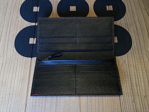 紀州産本革真田六文銭財布【レッド】