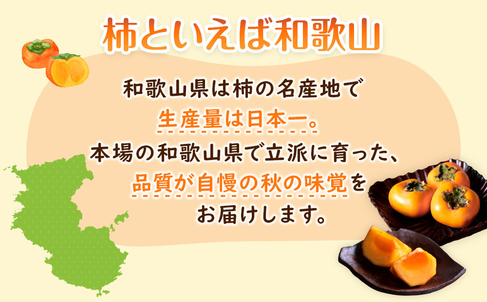 ［2026年10月上旬以降発送］◆先行予約◆ 和歌山県産 平核無柿＜ご家庭用＞約7.5kg 満杯詰め  柿 種無し たねなし ひらたね 訳あり ［MG87］