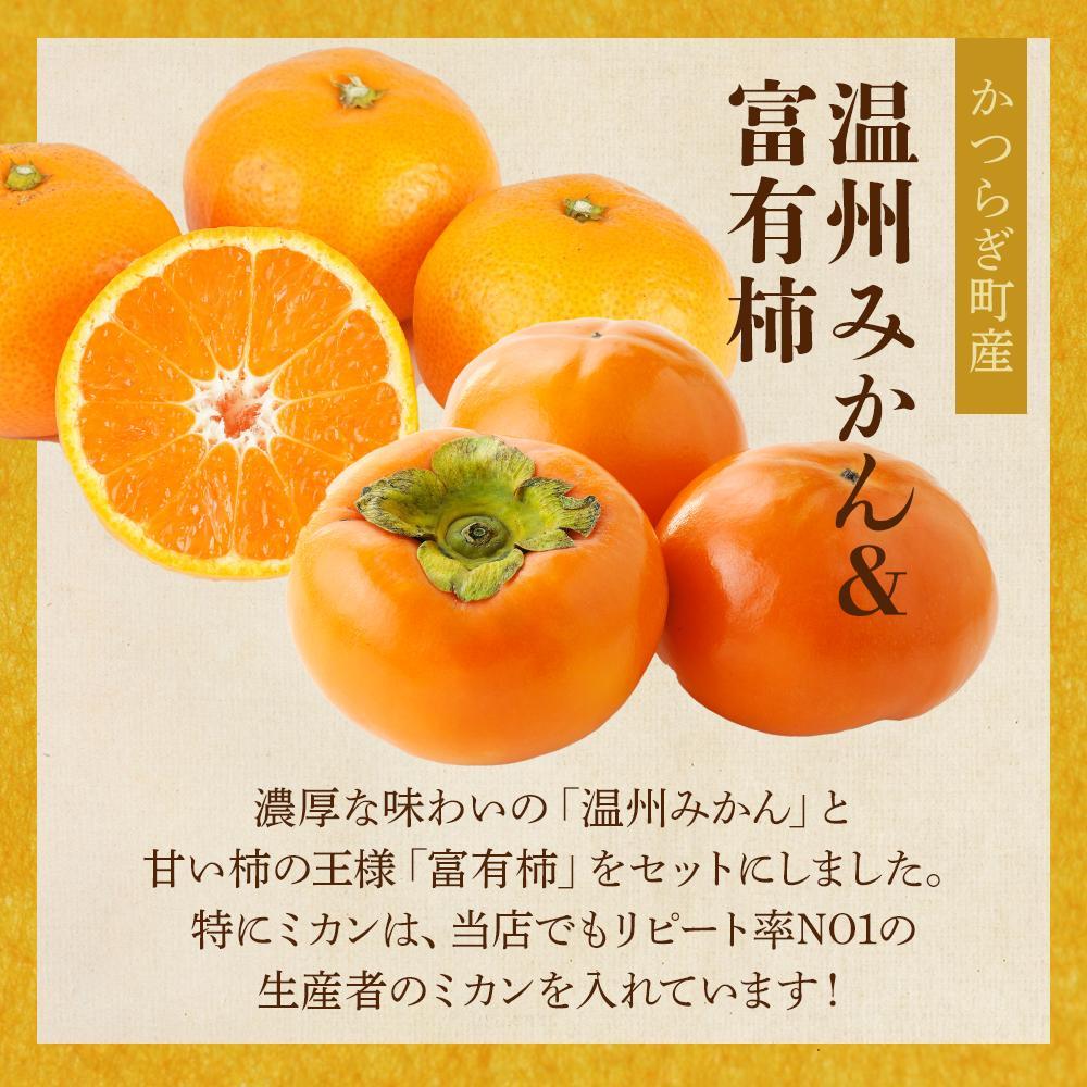 道の駅くしがきの里セット 富有柿3個・温州みかん約30個の詰め合わせ こだわり農家厳選［2026年11月初旬から11月末頃順次発送］［KG29］