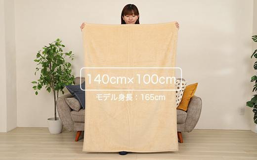 ひざ掛け オレンジ 約140cm×100cm ヨガ 大判 ハーフサイズ 綿毛布 ハーフケット コットン100%  国産 洗える 綿 厚手 天然素材 暖かい 保育園 お昼寝 ブランケット シール織 膝掛け 三和シール工業株式会社【KSK23】