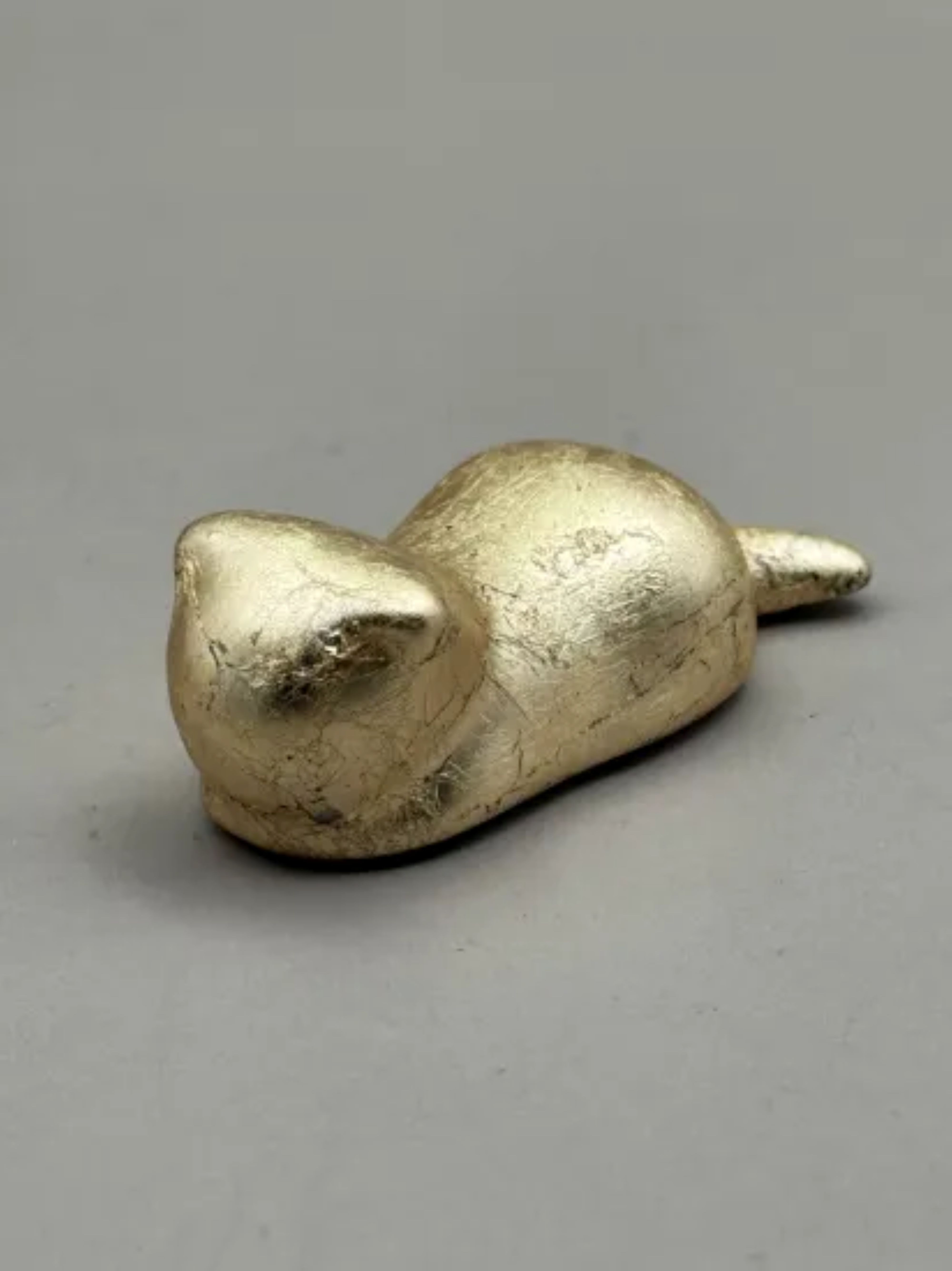 箸置き 猫 箔貼り金［NF235］