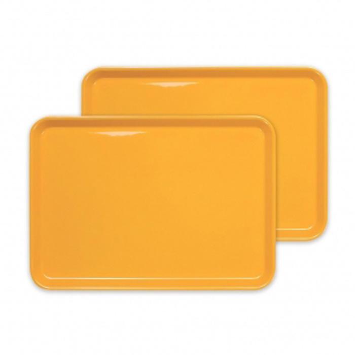 カラフルピノトレー M 33cmイエロー 2枚組 タツクラフト 【Tk44w】