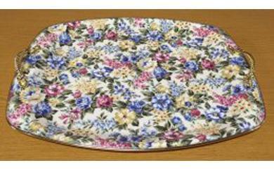 滑り止めトレー フローラ 金取手付 尺5［YS25］