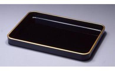 木製 漆塗 賞状盆 金縁付（二尺 約61cm）天然木 天然うるし 手塗［YS32］