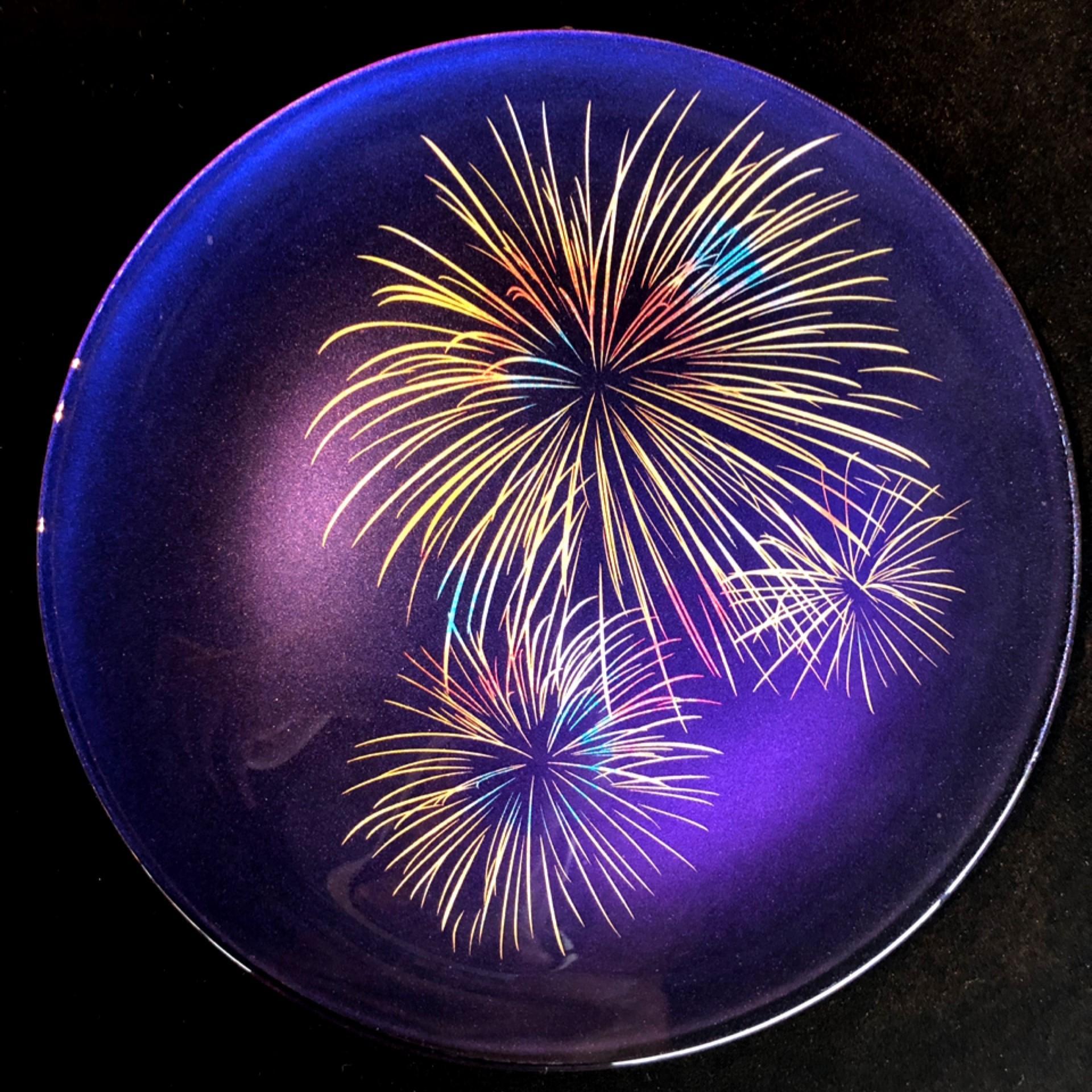 【全4回】 フラットプレートM 定期便 【 3月発送：墨桜純白 6月発送：花火マジョブルー 9月発送:紅葉漆黒 12月発送：マジョ銀箔ブルー 】【NF1】