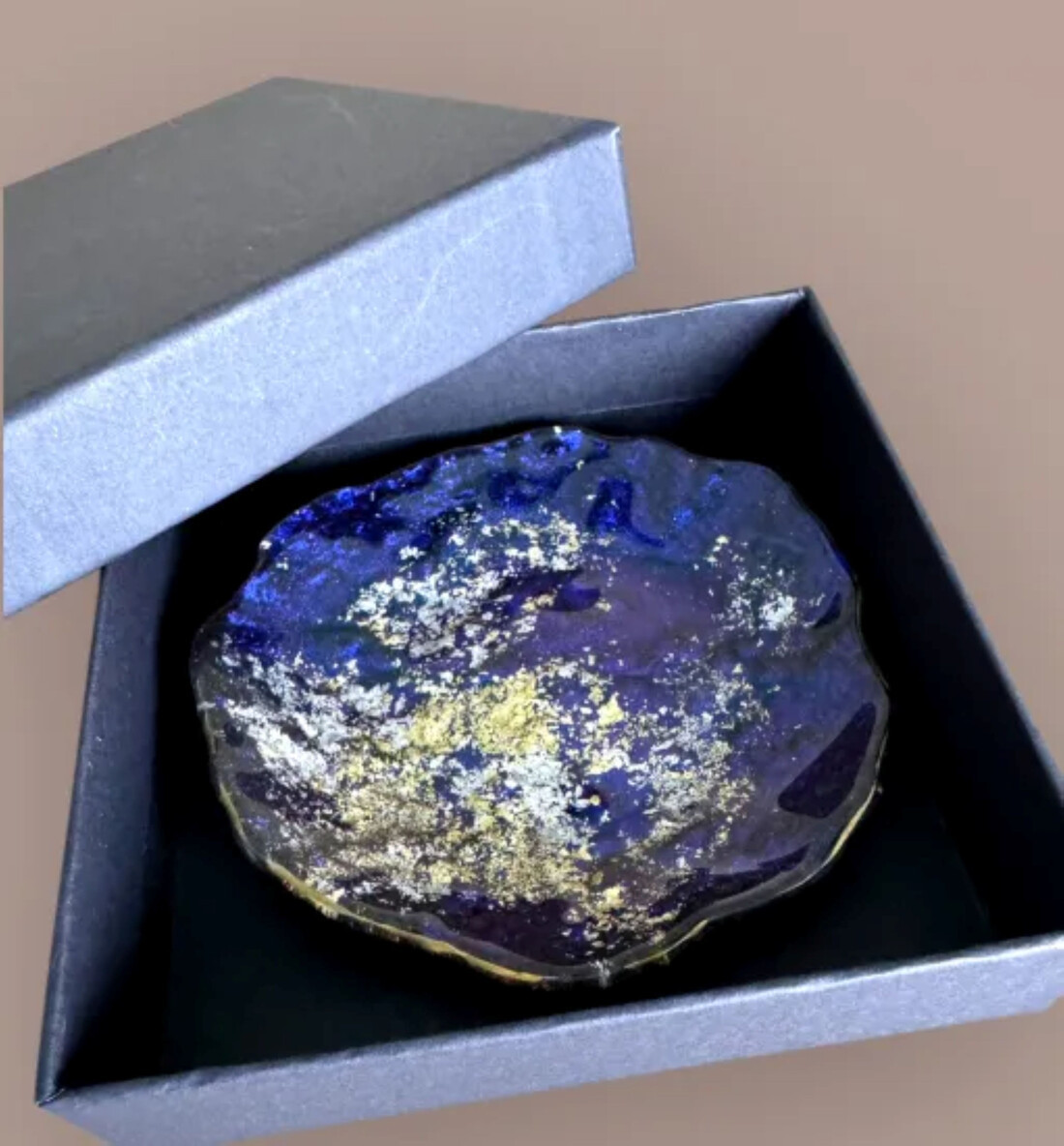 豆皿 口金ロック マジョブルー ［NF166］