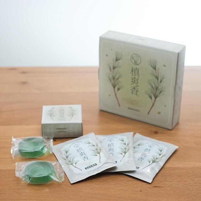 槙爽香。ギフトBOX 『槙』 石鹸 入浴剤 セット