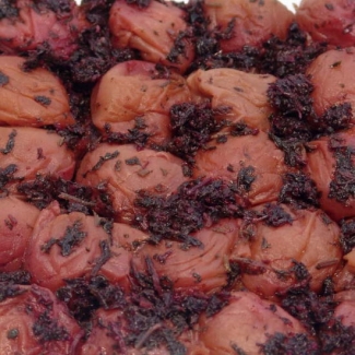 《紀州南高梅》しそかつお梅干し つぶれ梅1kg（はちみつ入り）（ご家庭用）