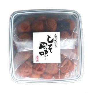 紀州南高梅 しそ風味梅干 1.2kg ご家庭用 【US14】