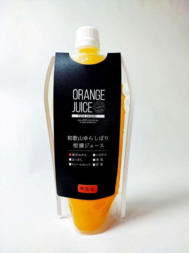 無添加 ゆら絞り みかんジュース 324ml×5本