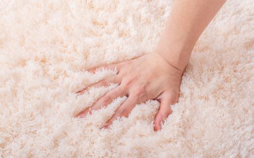 ふわふわコスモトロン吸水速乾バスマット30mm アイボリー 縦45cm×横60cm