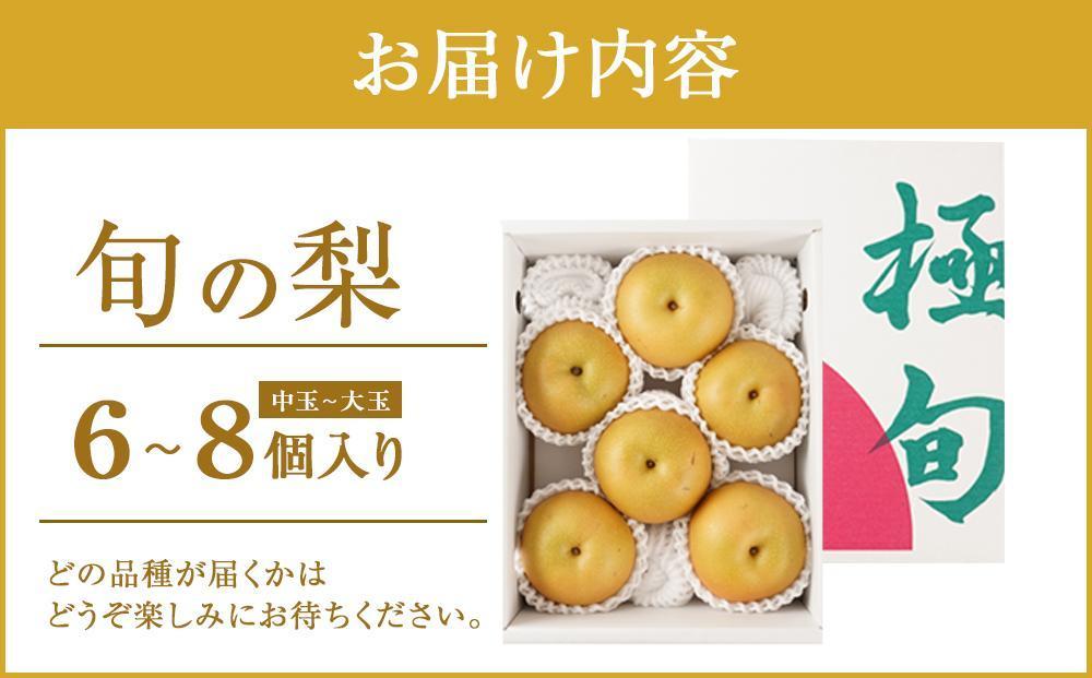 先行予約 旬の梨 極上 秀品（中玉～大玉）6～8個入り ［2026年8月下旬頃～9月下旬頃発送］［KG23］