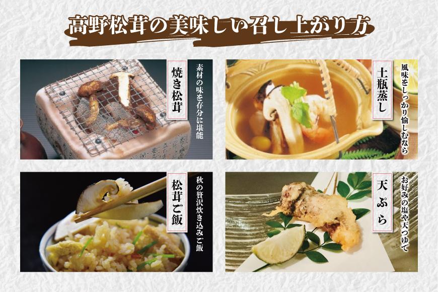 【2025年発送分】香り・歯応え・味ともに最高級！希少な国産松茸「高野松茸」300g【化粧箱入】