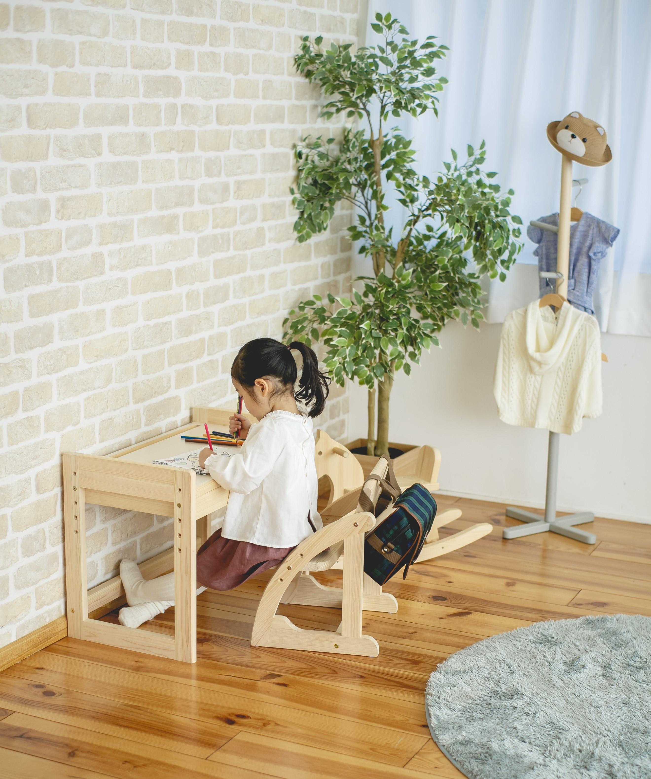 国産檜 おもちゃ IKONIH／アイコニー キッズデスク【KH4】