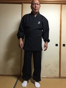 作務衣（春・夏・秋用）【クロ・Mサイズ】