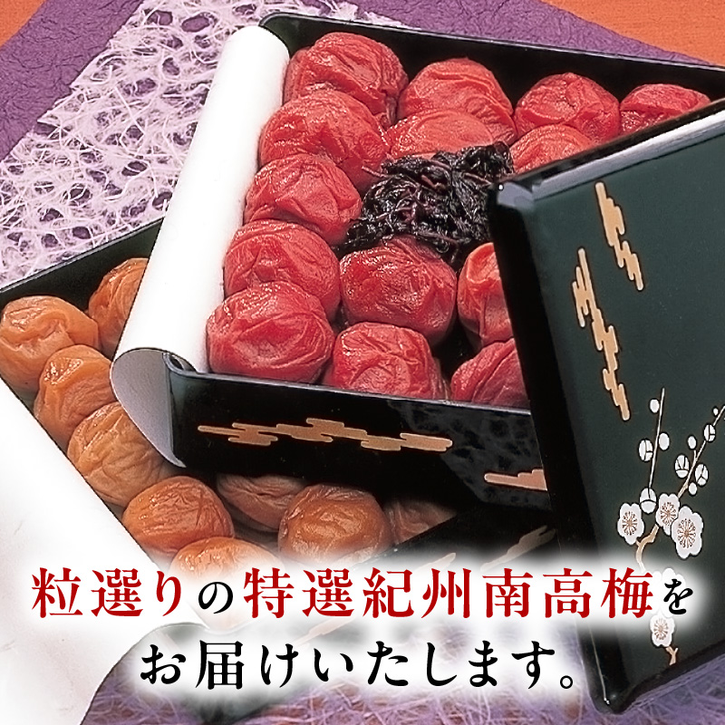 SF1030_紀州南高梅　二段重箱（はちみつ・昔しそ）