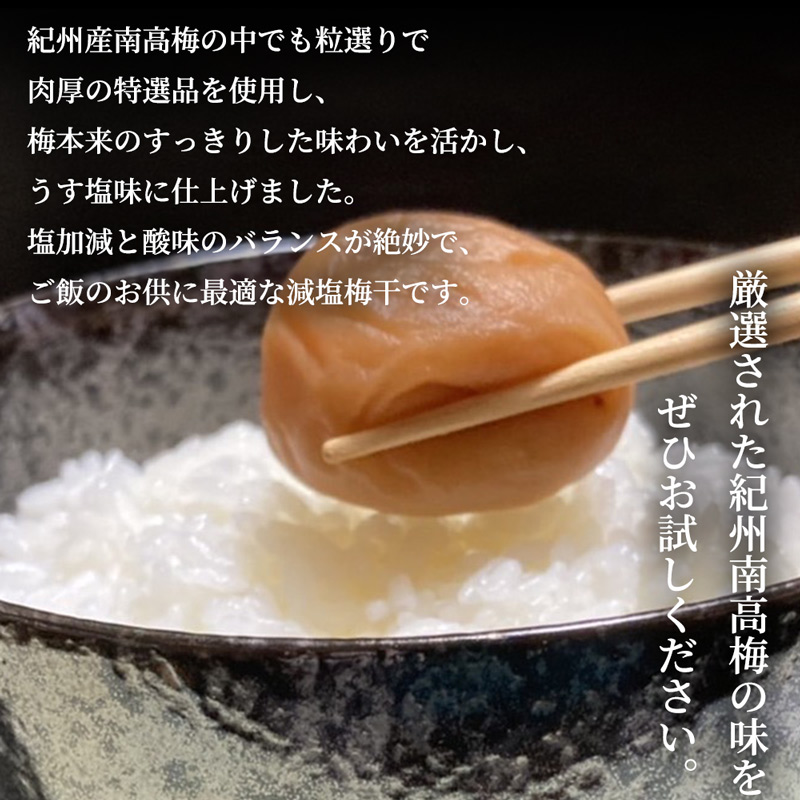 SF2004_特選紀州南高梅「白梅の里」うす塩味　600ｇ