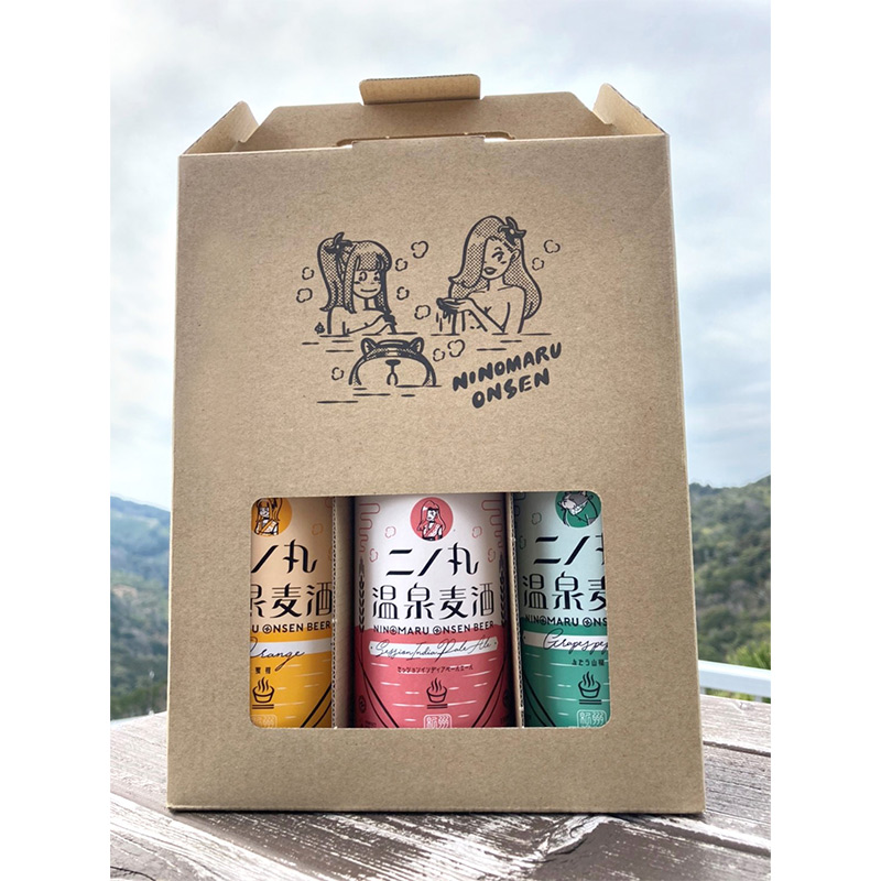 AP6030n_二ノ丸温泉クラフト麦酒 330ml×3本セット(セット箱付