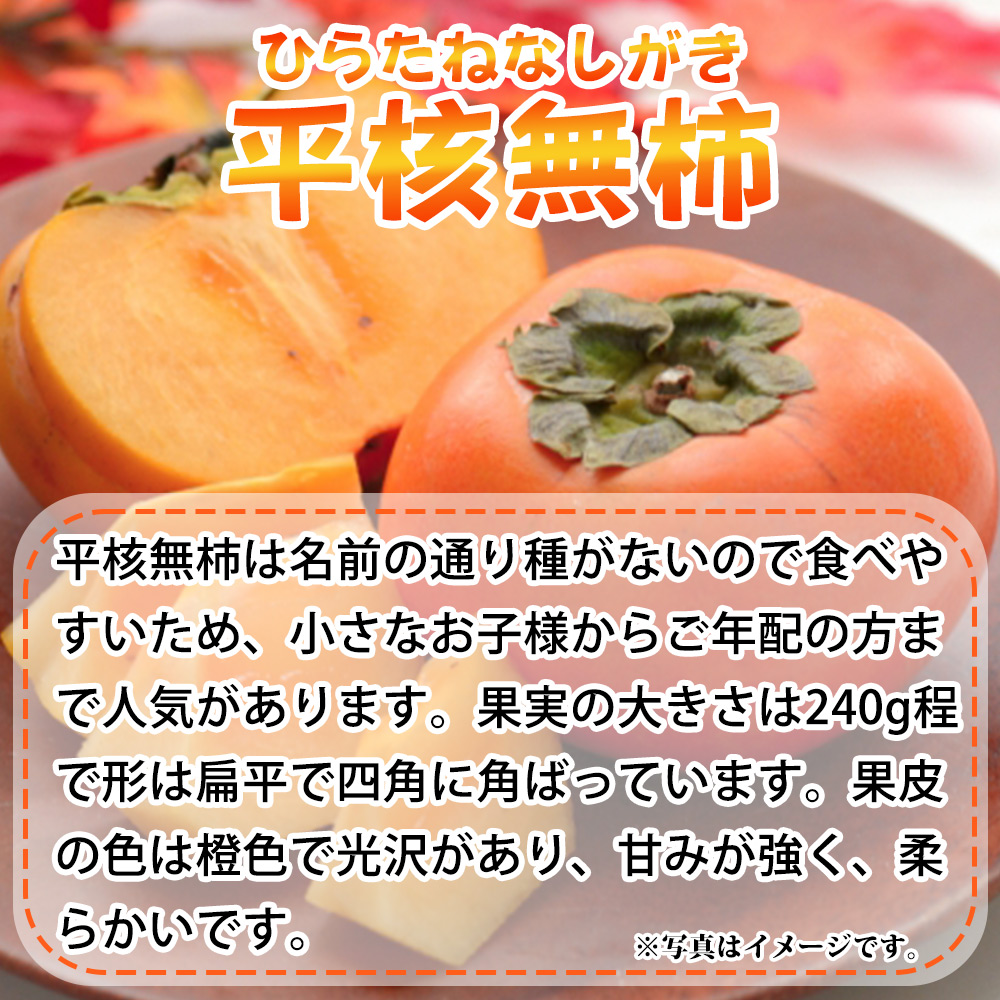 G7113_和歌山秋の味覚 平核無柿（ひらたねなしがき） 3.5kg【