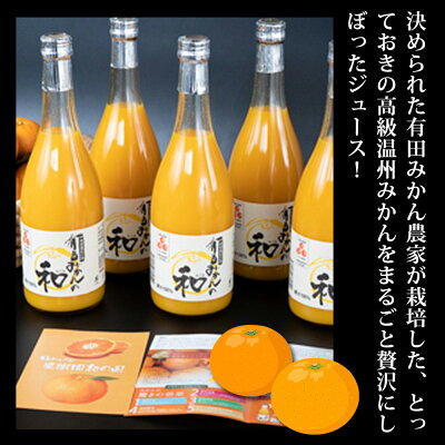 ZY6103n_有田みかんの味皇 180ml×12本 セット【和歌山 みかんジ