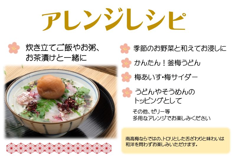 YD1005_紀州南高梅「花」塩分約6％（850ｇ）