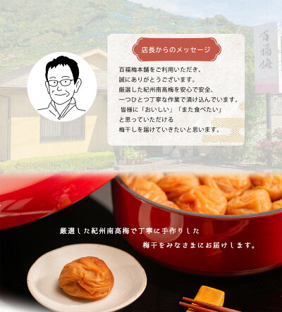 AR6005_紀州の梅干し 有田みかん蜂蜜梅（紀州南高梅／500g）
