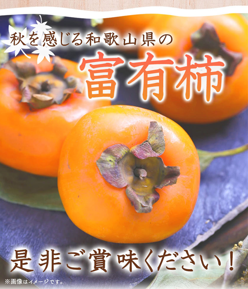 G7111_和歌山秋の味覚 富有柿 約4kg 化粧箱入