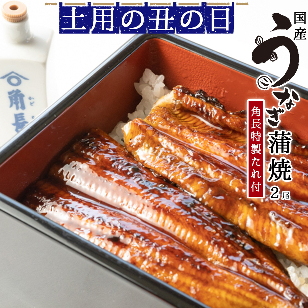 BC6003n_【土用の丑の日までにお届け！】うなぎ蒲焼 2本 &角長特製 蒲焼タレ1本 セット【湯浅町×有田川町】