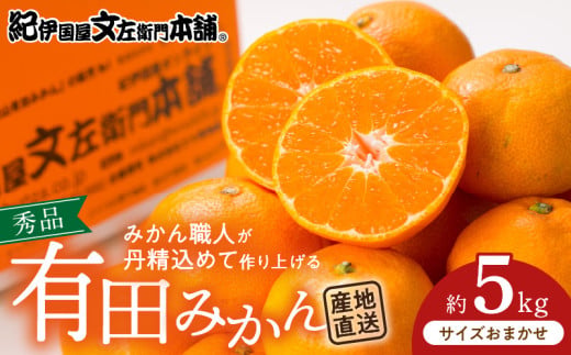 V7438_【2026年先行予約】ブランド有田みかん 秀品5kg【サイズ