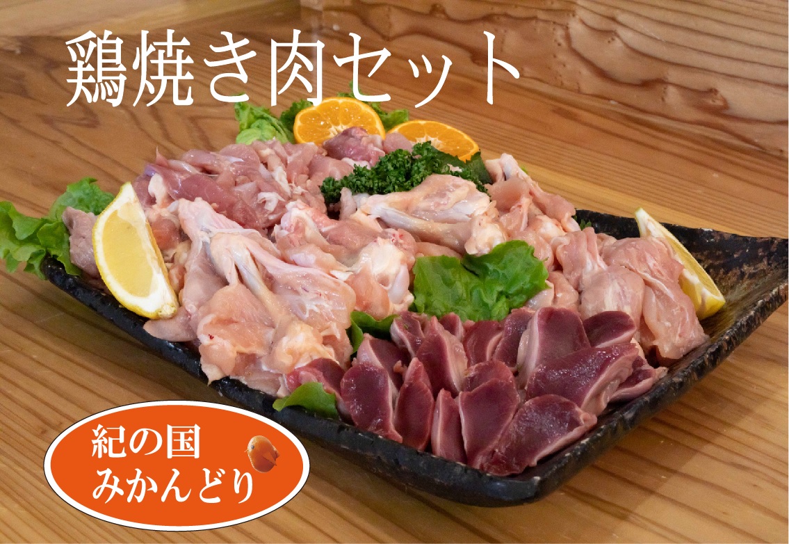 DO6002n_紀の国みかんどり 鶏 焼肉 セット【焼肉セット 焼鳥 