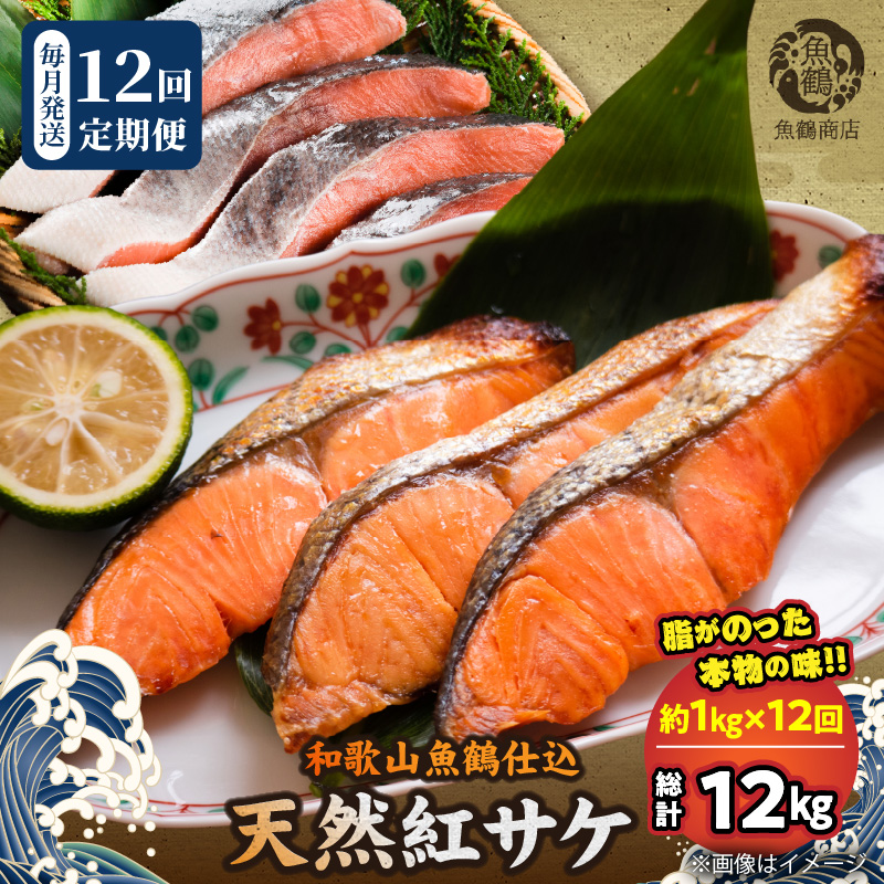 G60-T87_脂と旨みたっぷり！魚鶴仕込の天然 紅サケ 紅鮭 鮭 