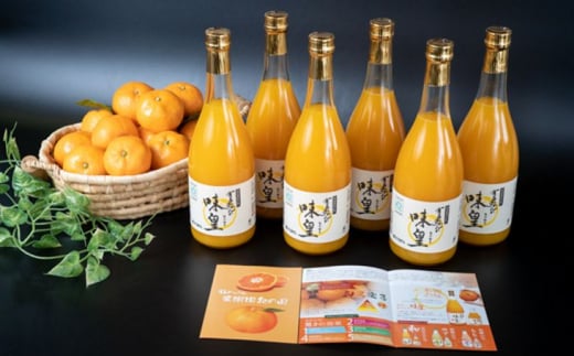 ZY6102n_有田みかんの味皇 720ml×6本 セット【和歌山 みかんジ