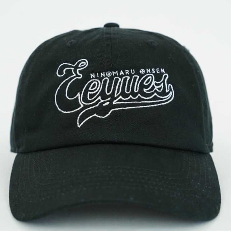 AP6049n_二ノ丸温泉 「Eeyues キャップ」ブラック