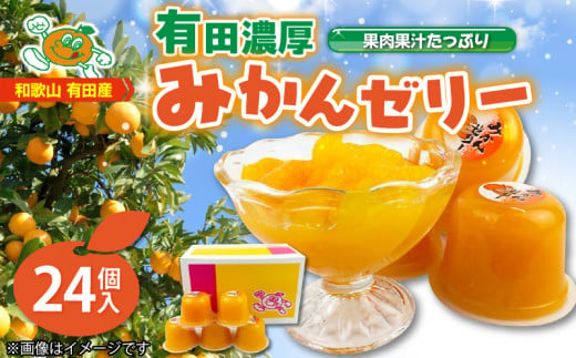 ZJ6049n_高評価★4.86 有田みかん ゼリー 116g × 24個入 口溶け