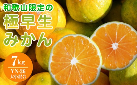 EA6106_【2026年先行予約】和歌山県限定の極早生みかん 7kg (YN-
