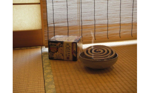 蚊取り線香 キンエイ 吊り下げ式灰皿セット / 線香 蚊とり みかん果皮配合 【kie931-osu-3】