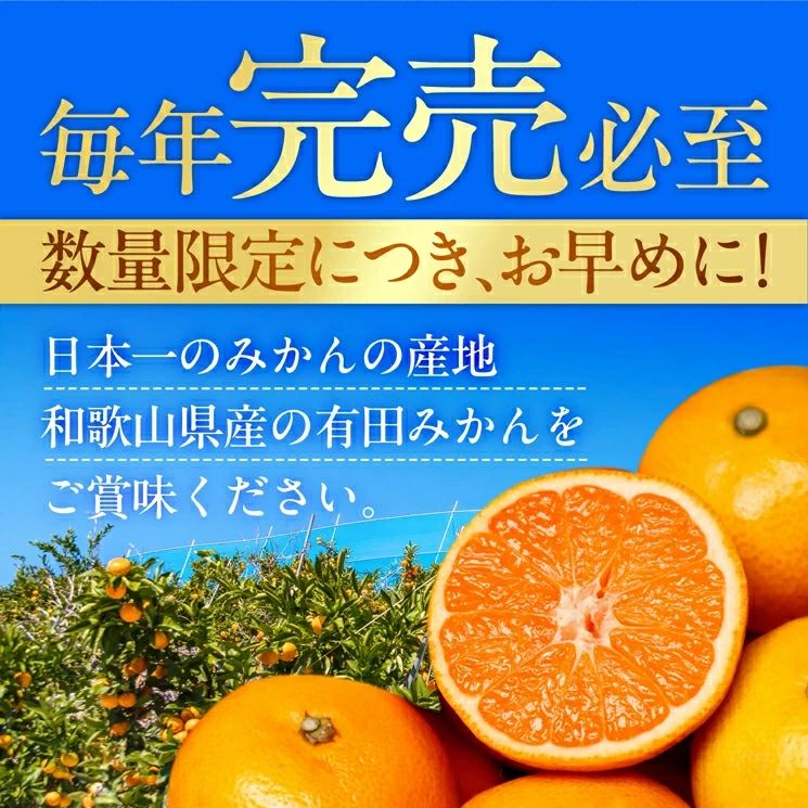 有田みかん 極 プレミアム 5kg (2S～Lサイズ) 光センサー選別 / 温州みかん みかん 甘い 高級 和歌山 柑橘 ※2026年11月下旬～2027年1月上旬頃に順次発送予定 ※北海道・沖縄・離島への配送不可 【nuk004-p-5E】
