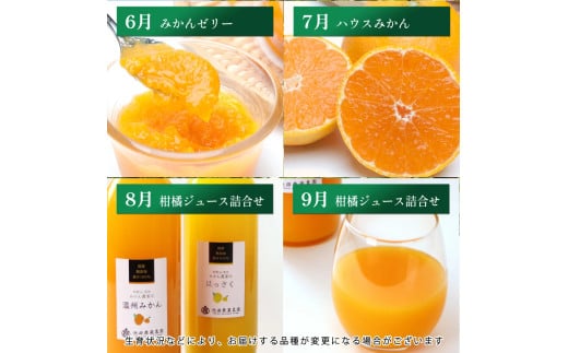 【1～3月】柑橘 定期便 M【全3回】【和歌山】 ※北海道・沖縄・離島への配送不可 / 定期便 フルーツ はっさく せとか 不知火 清見オレンジ カラマンダリン みかんゼリー ハウスみかん ゆら早生 有田みかん 12回 //teiki 【ikd050-m13-p】 【1～３月】厳選58000円