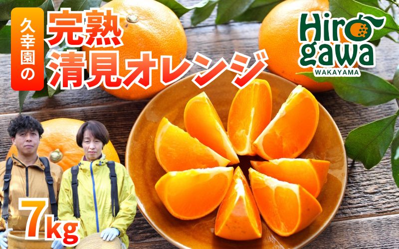 完熟 清見 オレンジ 7kg 久幸園 / 清見オレンジ 清見タンゴール きよみ 清美 甘い 高級 和歌山 柑橘 ※4月上旬～5月下旬に順次発送 【hsk011-r-7B】